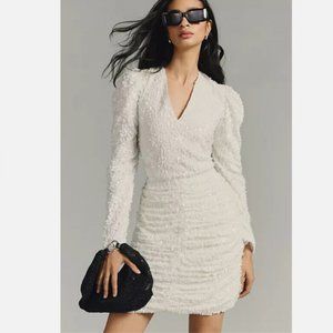 anthropologie white sequin dress Mare Mare Sequin Mini Dress